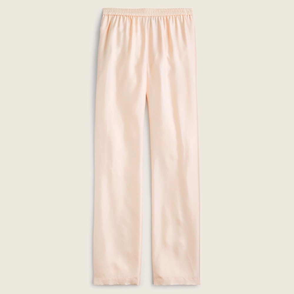 J. Crew Straight-Leg Pants in Light Peach